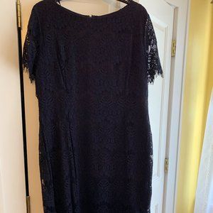 NWT Preston and York Navy Lace Dress - 16